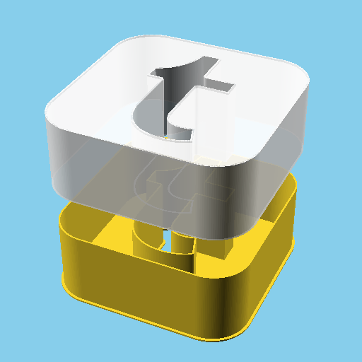 Square Tumblr Logo, nestable box (v1)