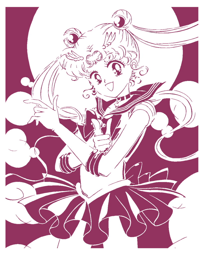 Sailor Moon stencil 2