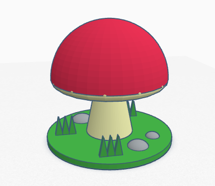 Toadstool and stand