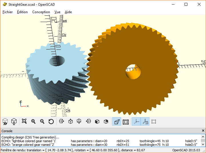 Straight Gear Library