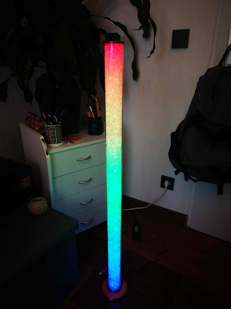 Glass Stone LED Tube (WiFi controlled through Smartphone App)