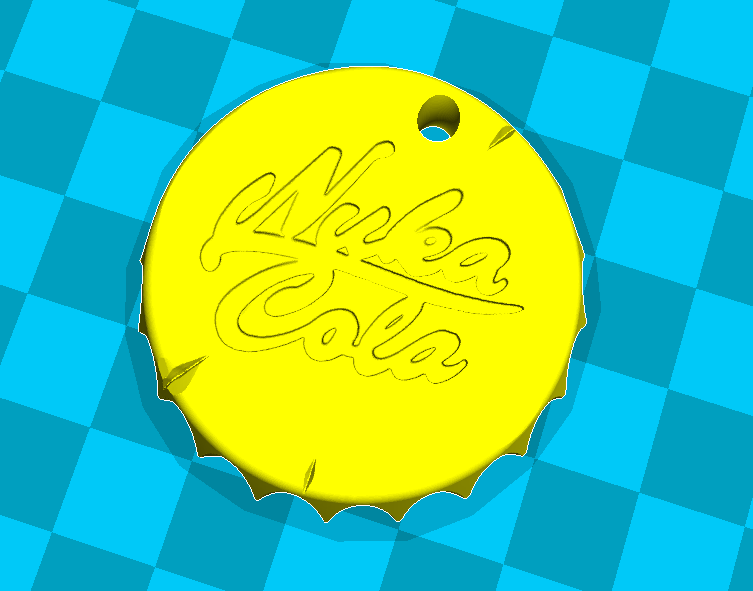 Nuka Cola Cap Keychain