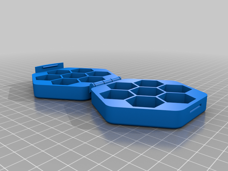 Print in place hinged dice case (updated)