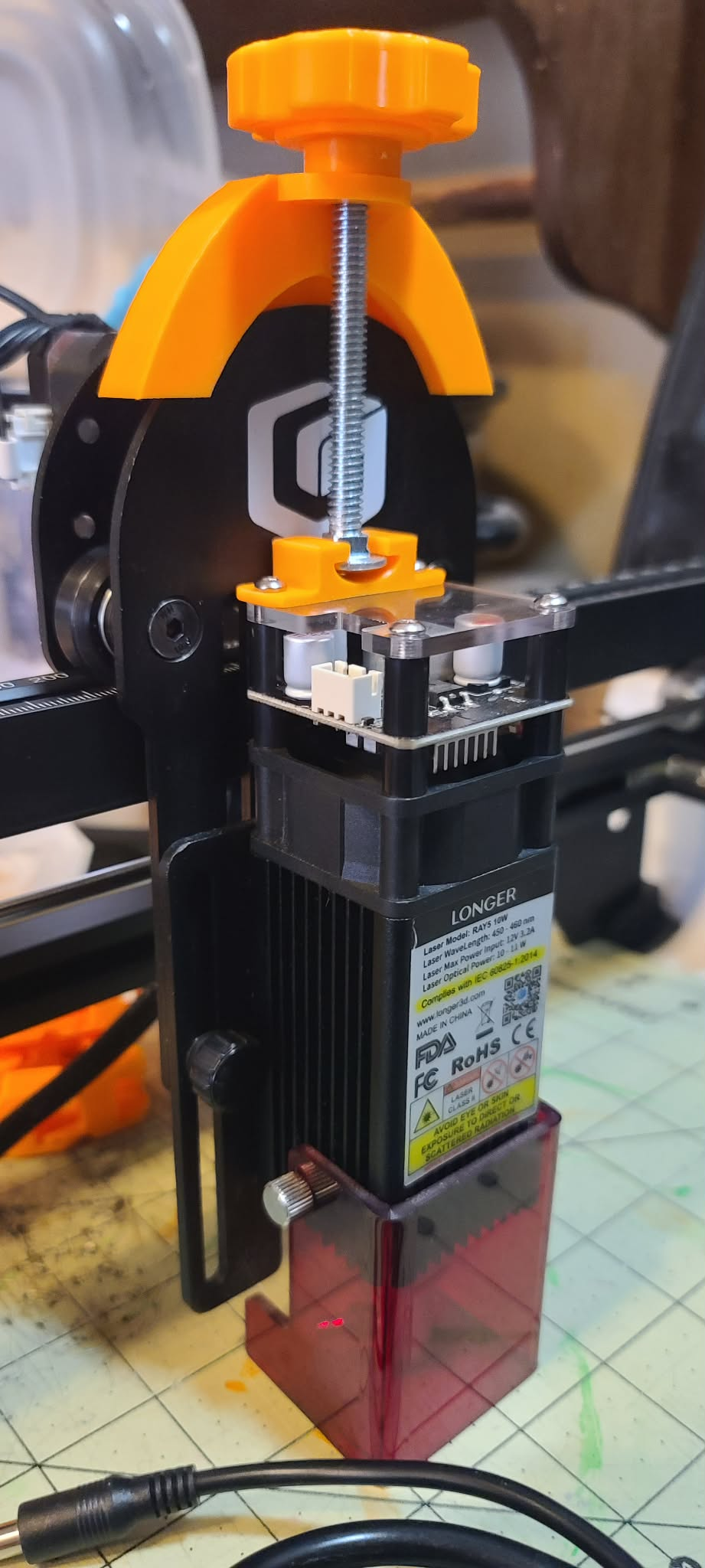 Longer Ray5 10watt Fine-tuning Height Adjustment (no drilling)