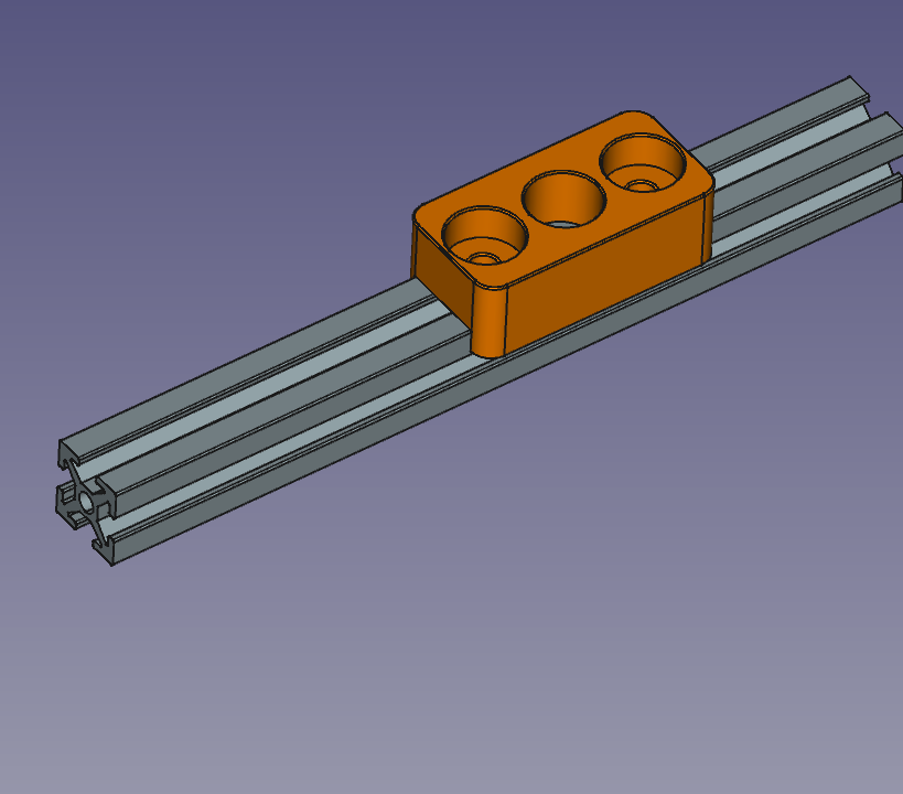 Makerbeam: 8mm Shaft mount
