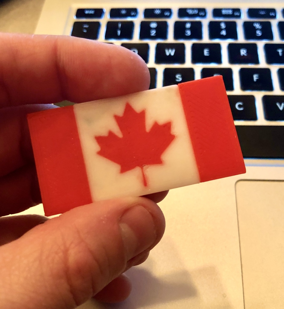 Canadian Flag (Dual extrusion)