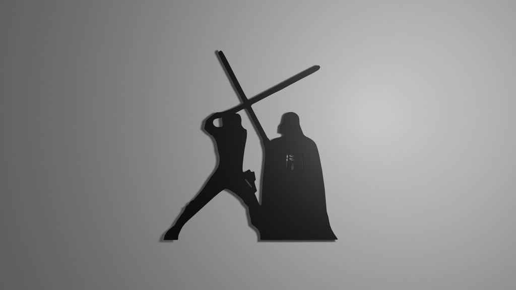 Vader vs Luke 2D Art