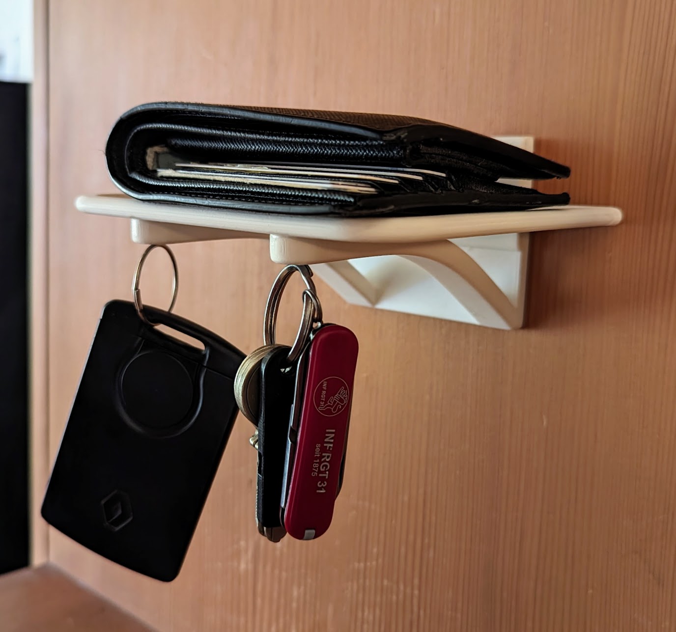 Wall mounted Key and Wallet holder