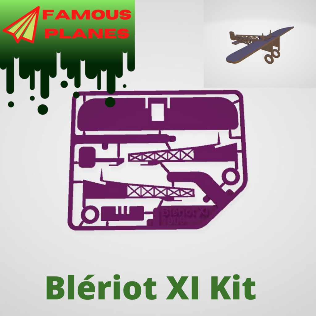 FAMOUS PLANES - Blériot XI kit card