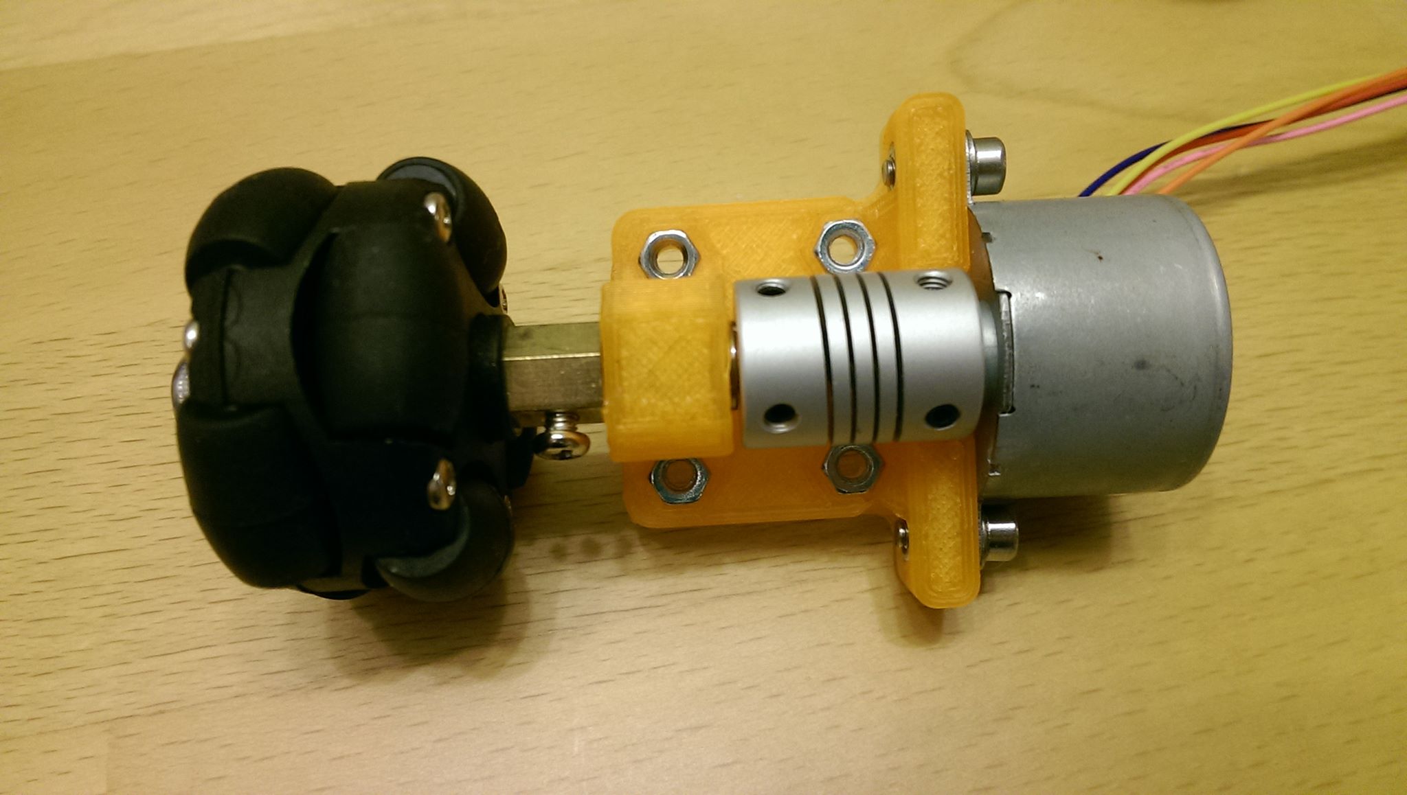 Mount for Stepper 28BYJ-48 with Bearing for 4mm Shaft