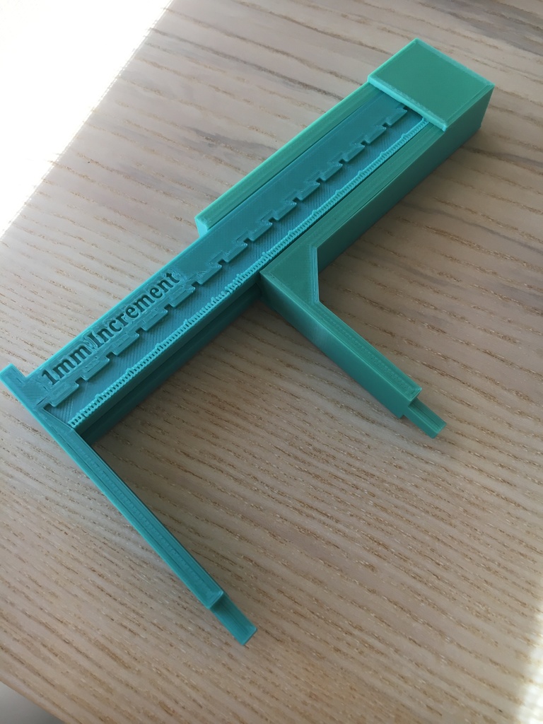 3D Printed Metric Vernier Caliper Measuring Tool