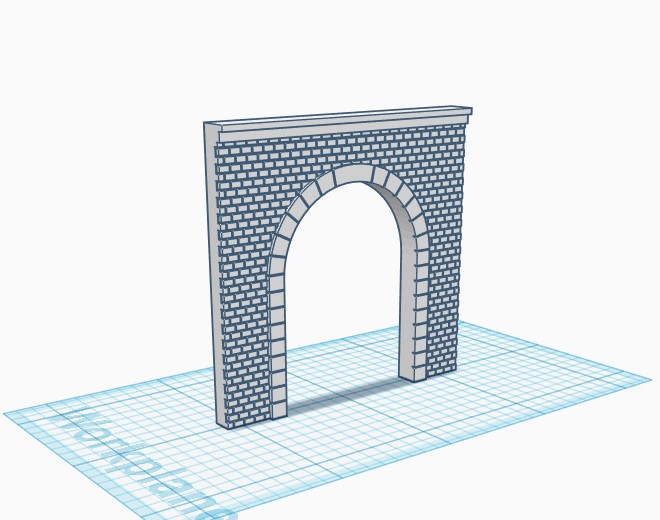 N Scale train tunnel portals
