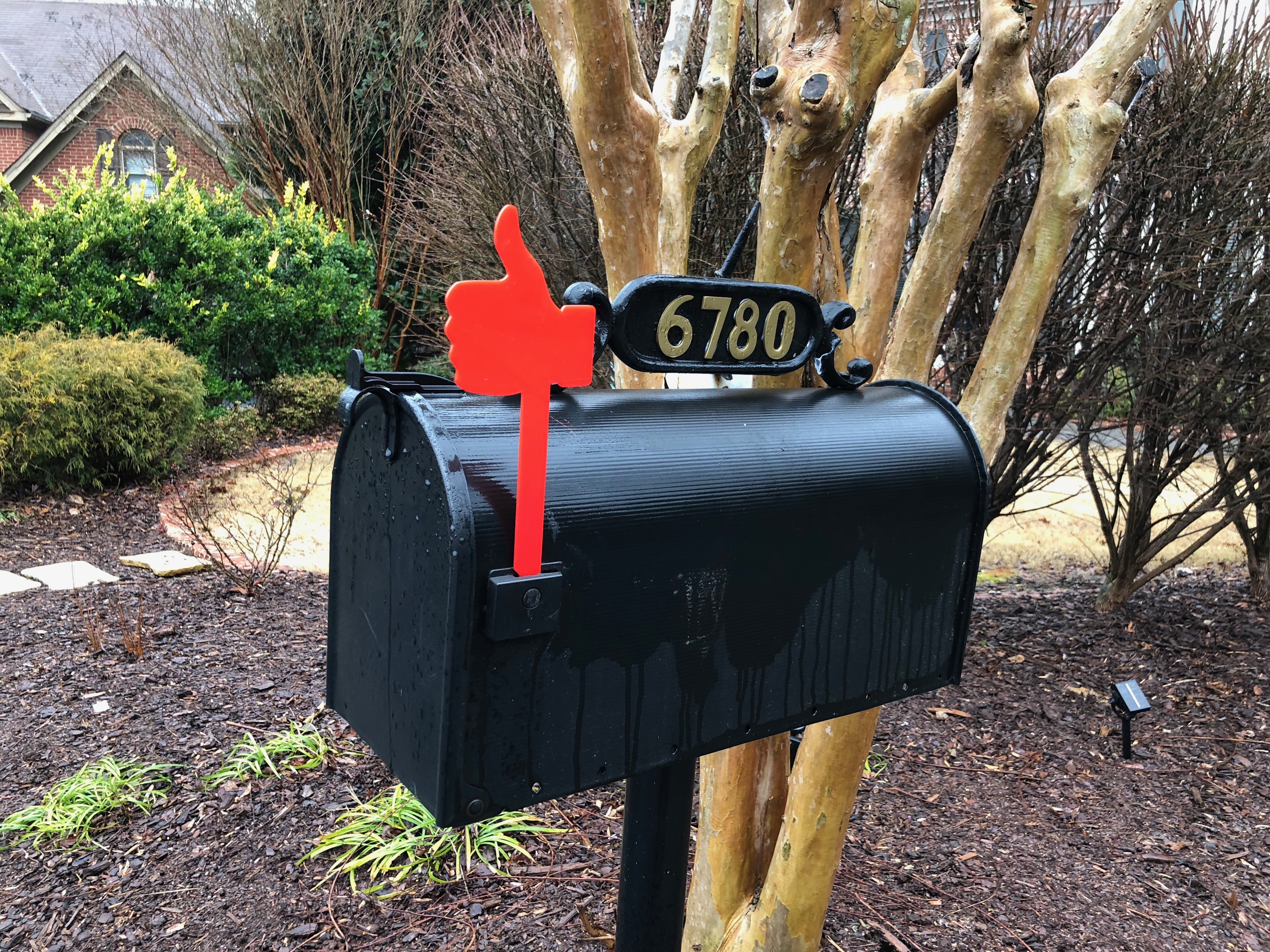 Thumbs Up Mailbox Flag