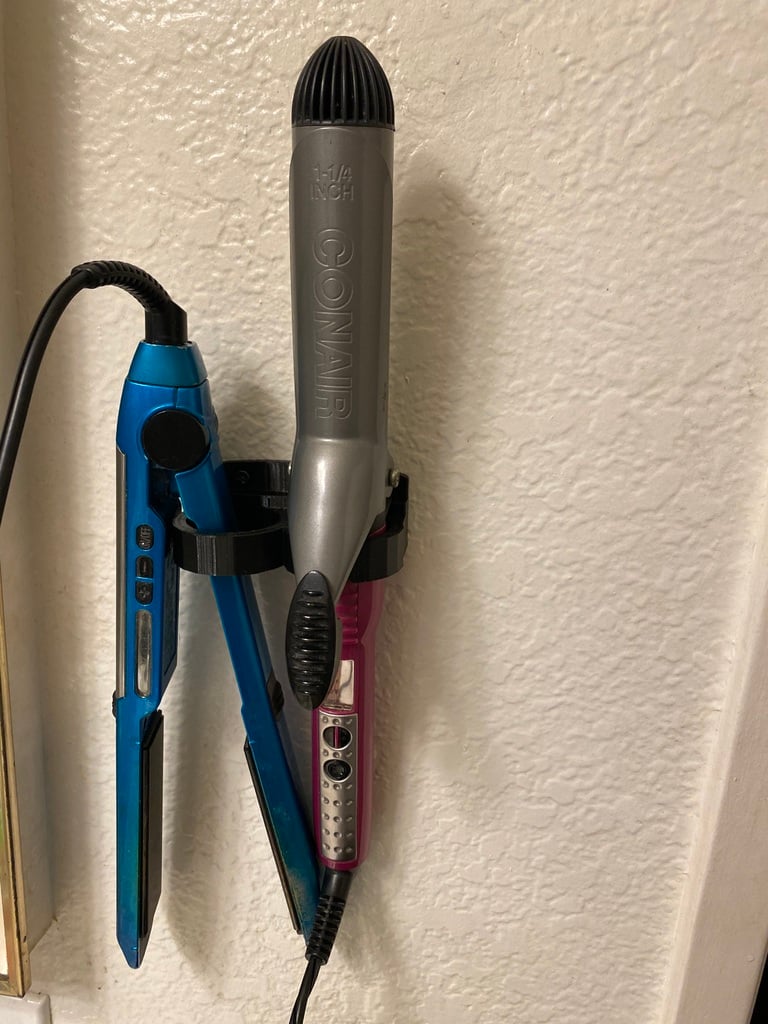 CURLING AND FLAT IRON HOLDER
