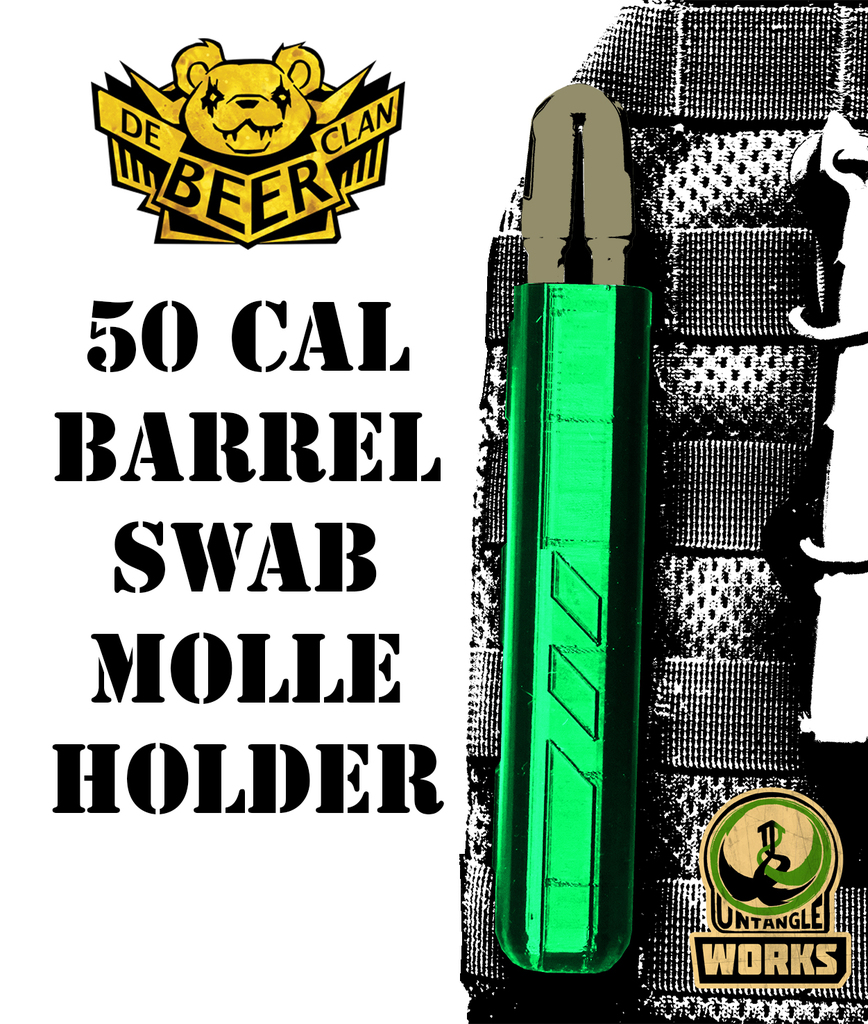 paintball 50 cal barrel swab molle case pouch holder