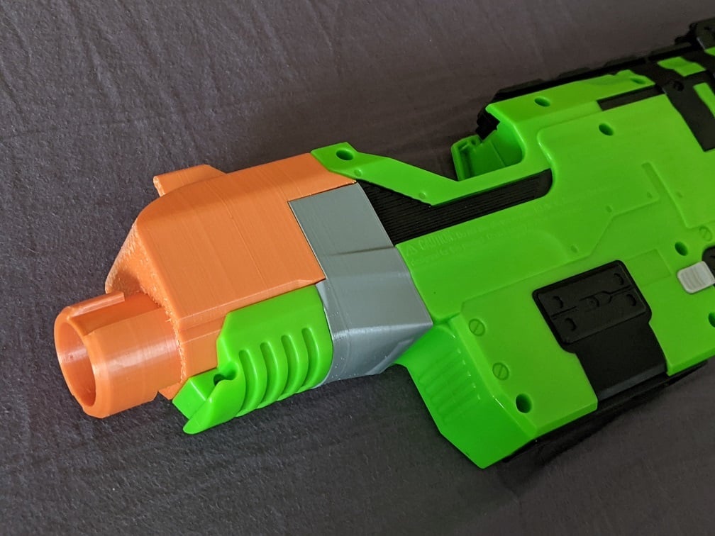 Nerf Slingfire front end replacement with barrel lug