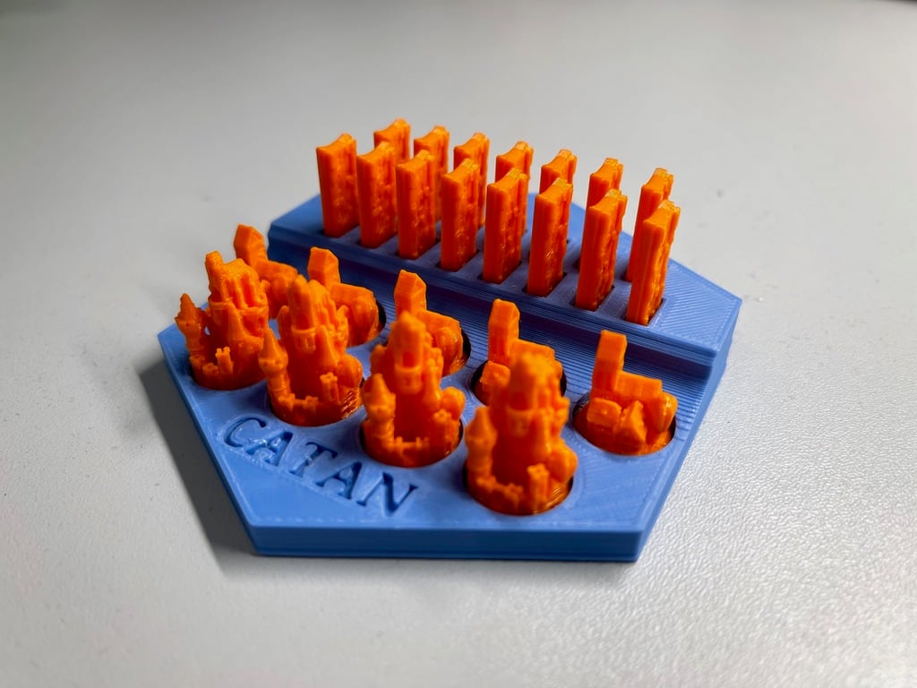 Catan 3D pieces holder