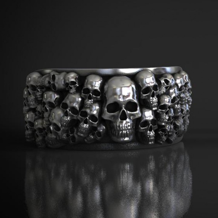 skull ring (sla dlp)