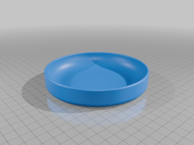 Shallow Dish w/ sloped inside and rounded edges