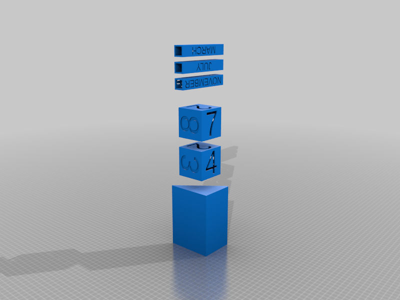 Perpetual Block Calendar