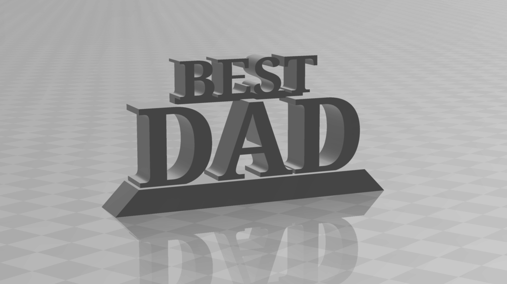 Fathers Day - Best Dad - Desk Trophy - Gift