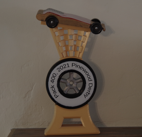 Pinewood Derby Display Trophy