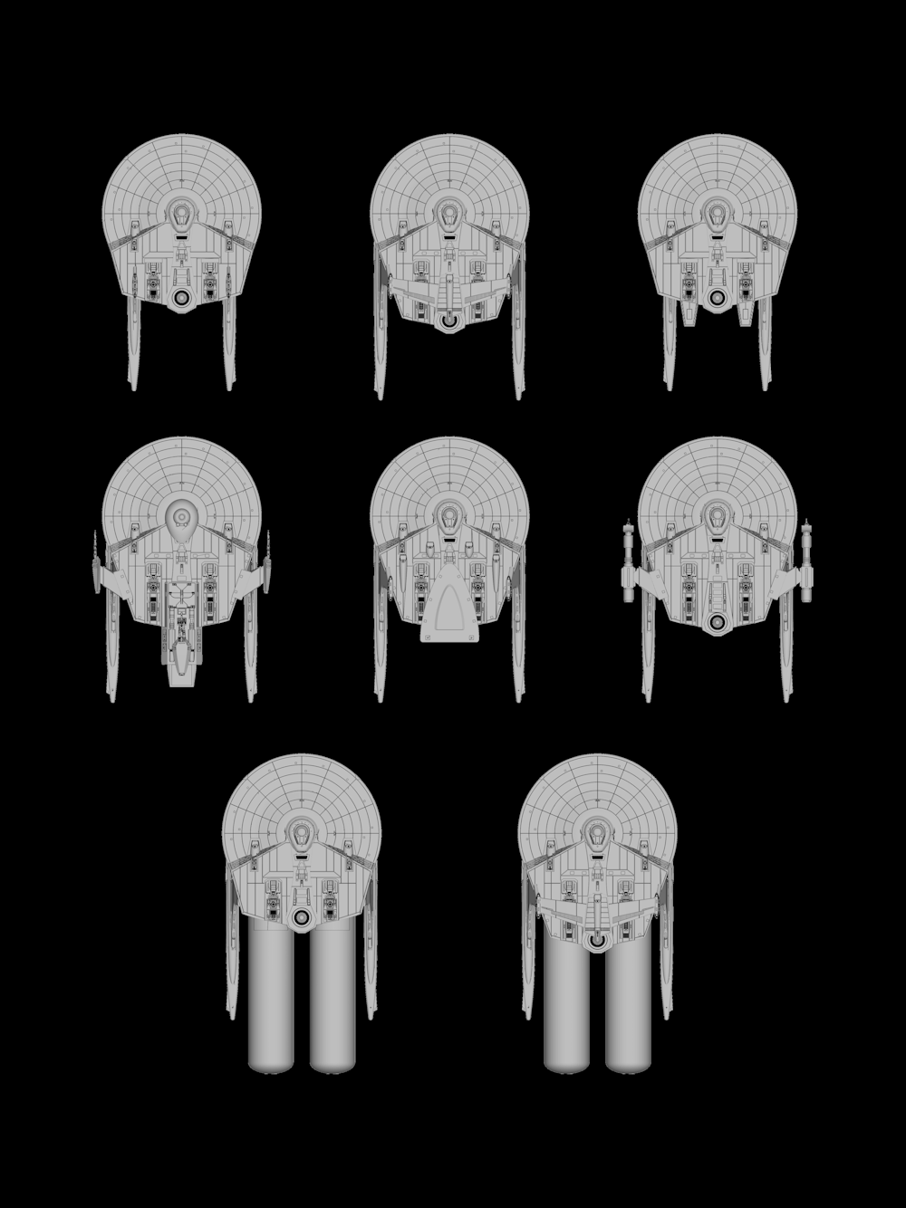 Miranda class: Star Trek starship parts kit expansion #1