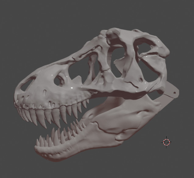T-rex Skull mask with moving jaw