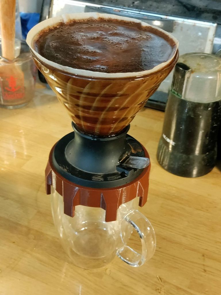 Hario Switch V60 Immersion Dripper Adapter for bigger caps