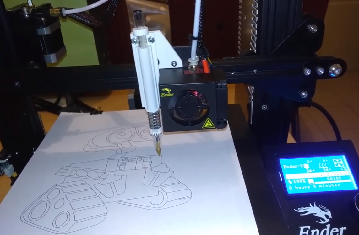 Use the 3d printer as a plotter