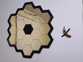 James Webb Wall Art Mirror for 200mm mirror tiles 3D model