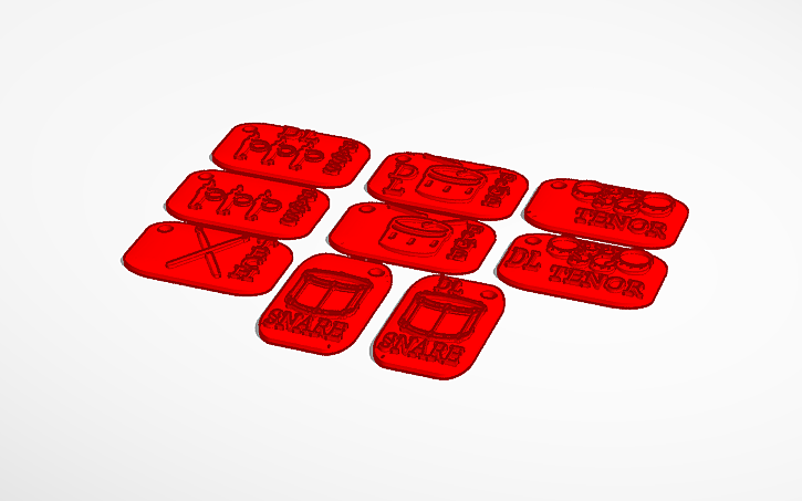 Drumline key chains