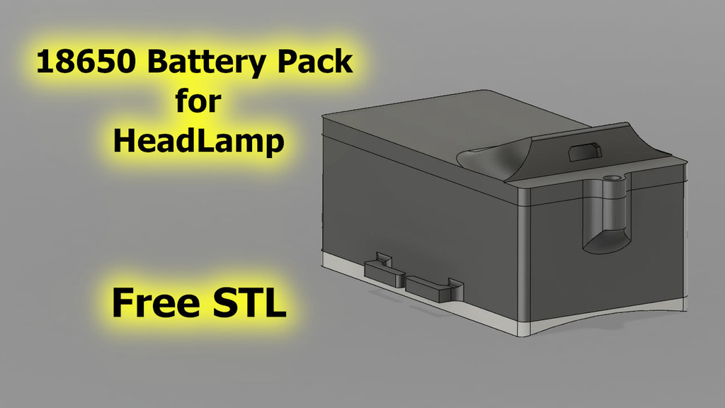 Battery Pack for Headlamp - 18650 DIY