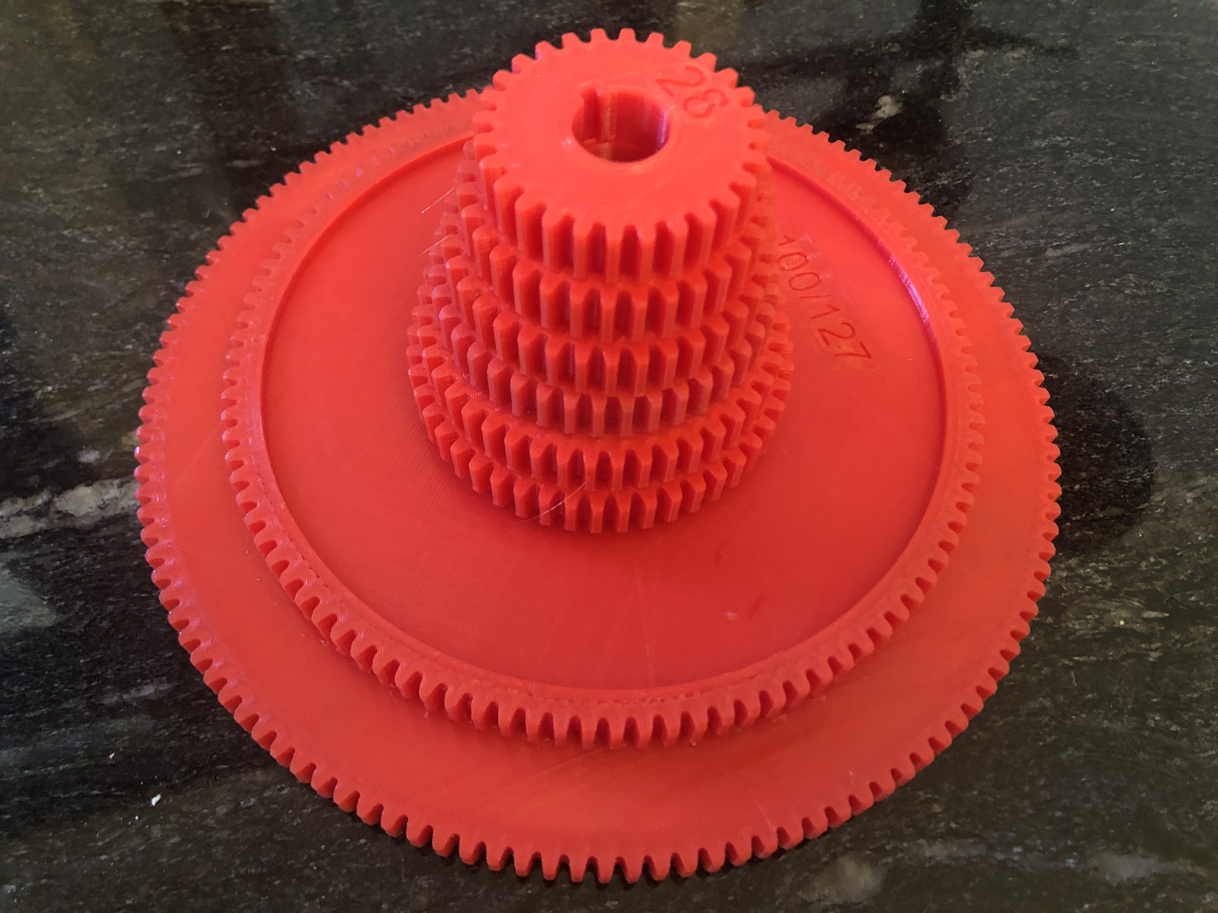 Hercus 9A lathe 100/127 transposing gear set for metric threading