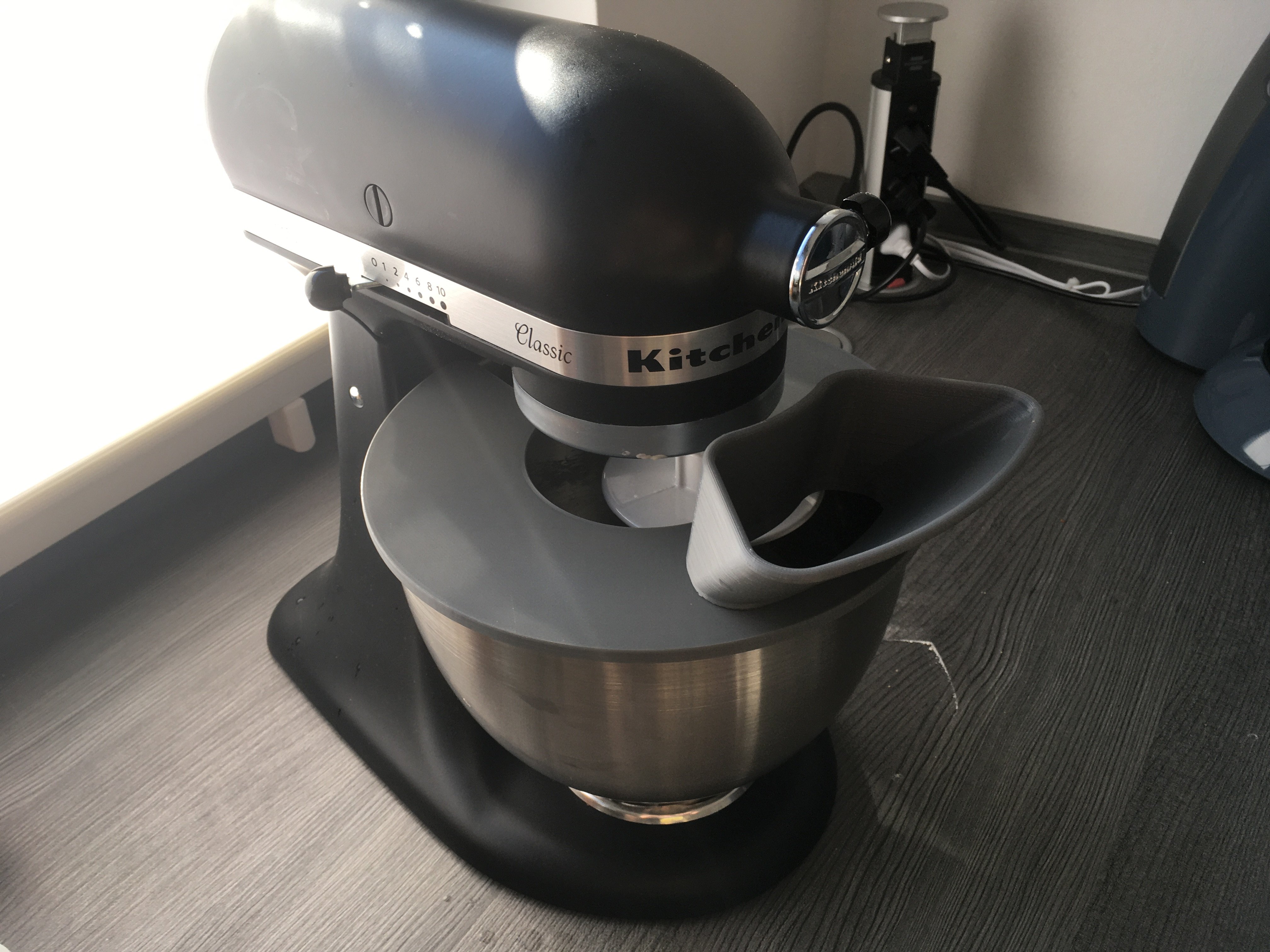 KitchenAid shield with attachable funnel