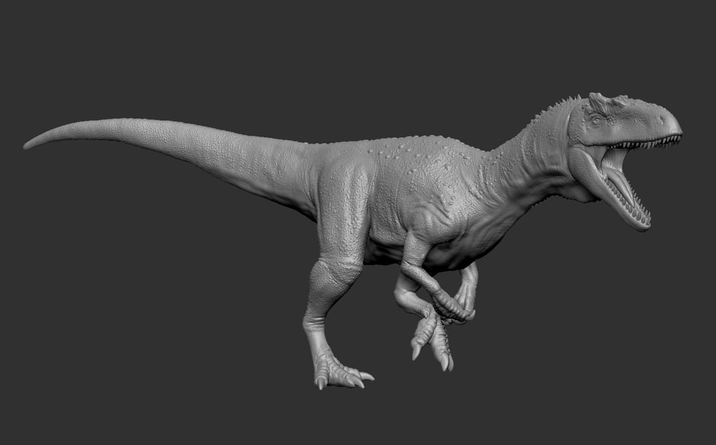 Allosaurus model