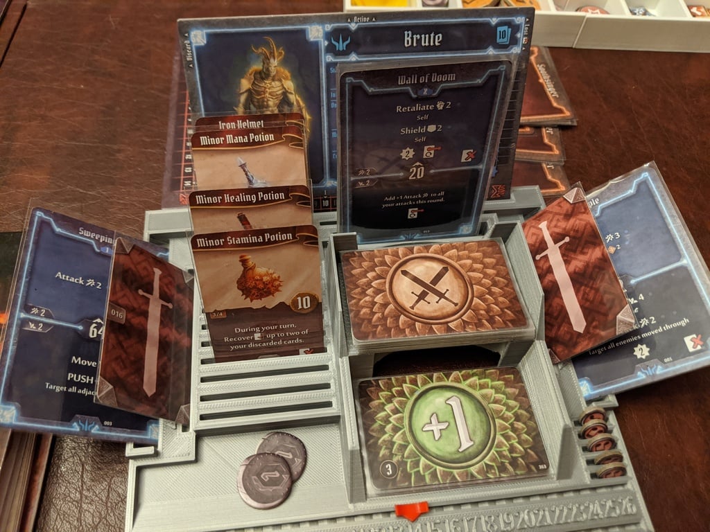 Gloomhaven Player Dashboard STACKABLE + 26 HP/XP Tracker - English
