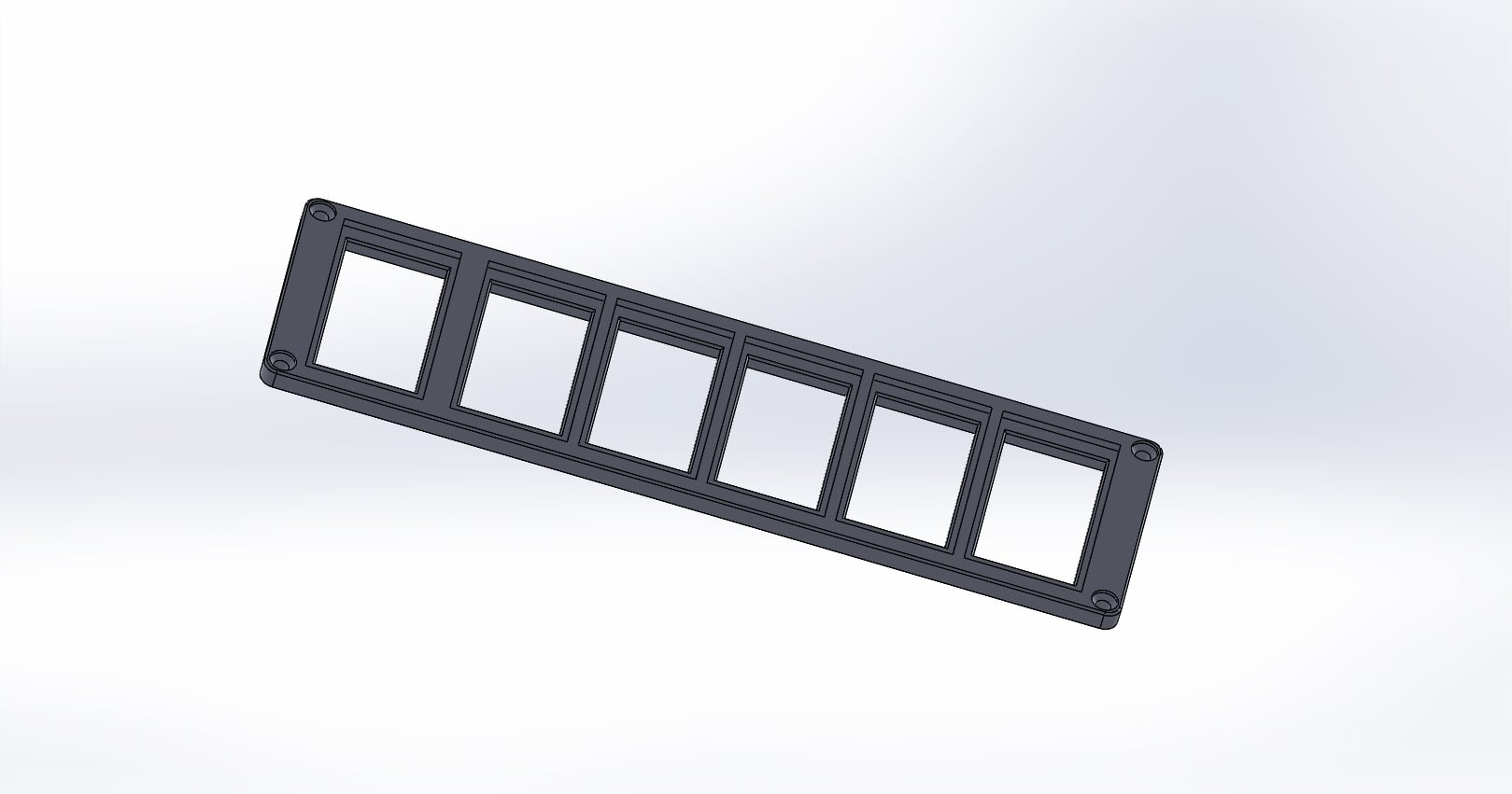 6 switch plate for carling bar toggle switches