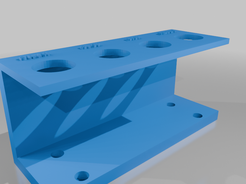 4x 16mm Button Bracket