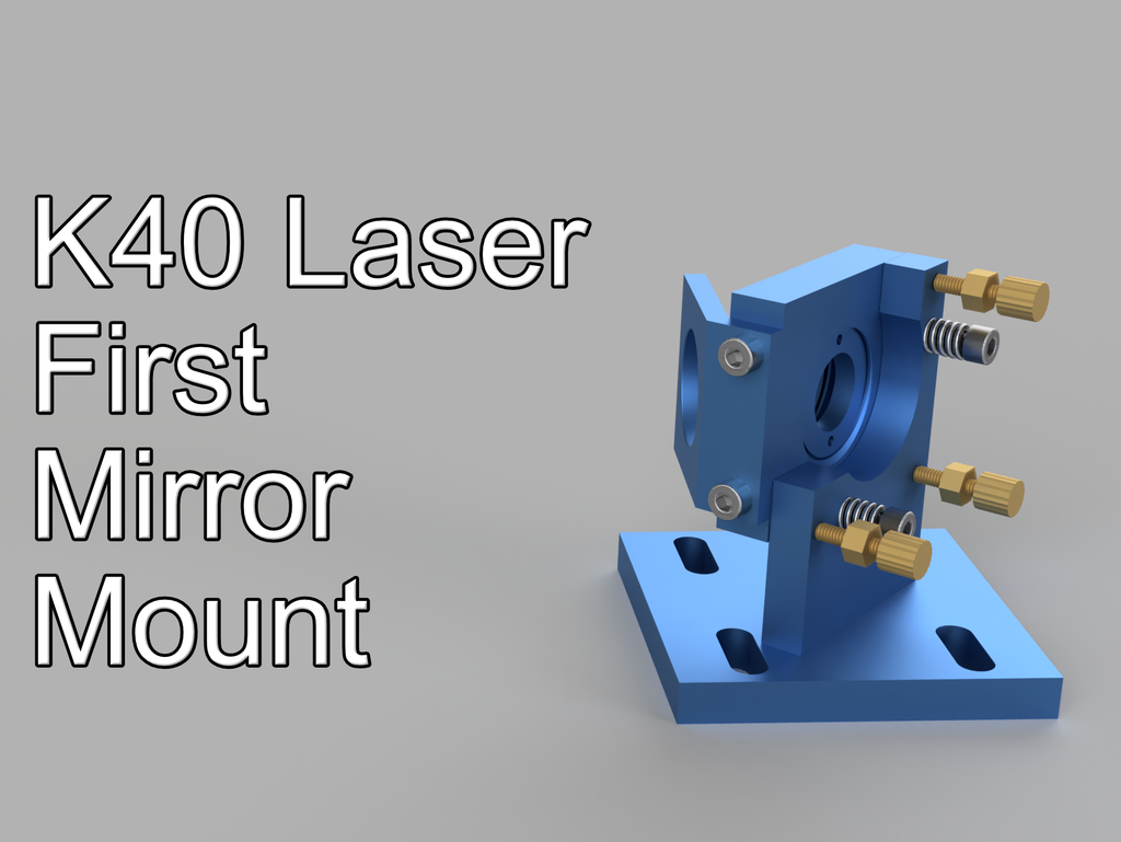 K40 Laser first 1st mirror mount