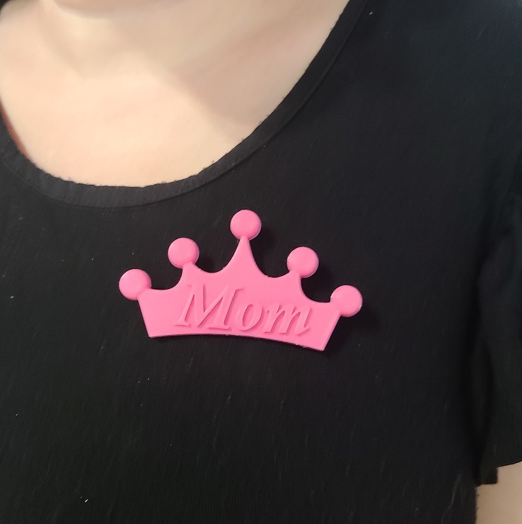 Princess Tiara Baby Shower Badges