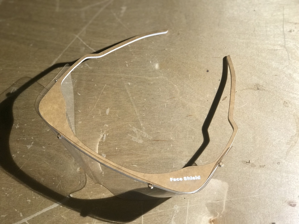 [COVID-19] Medical Face Shield Frame and glasses (Laser cut w/ 2mins per piece, much faster than 3D printing)