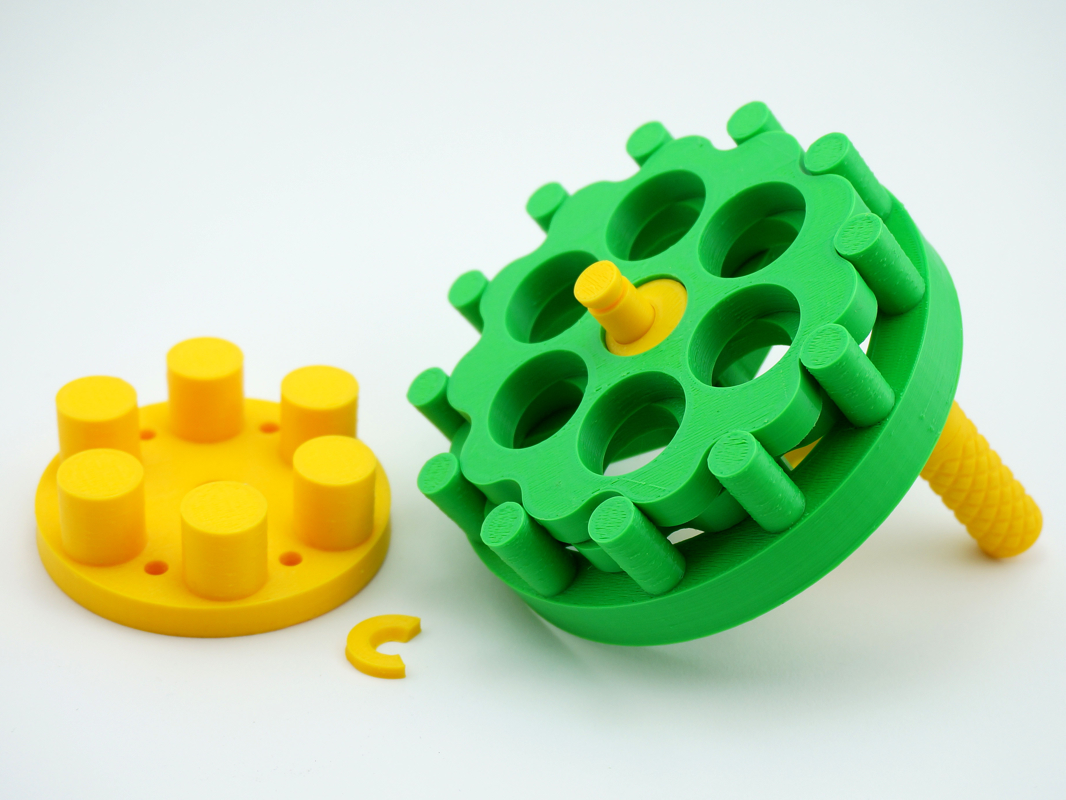 Fully-functional Hand-cranked Hypocycloid Speed Reducer Model