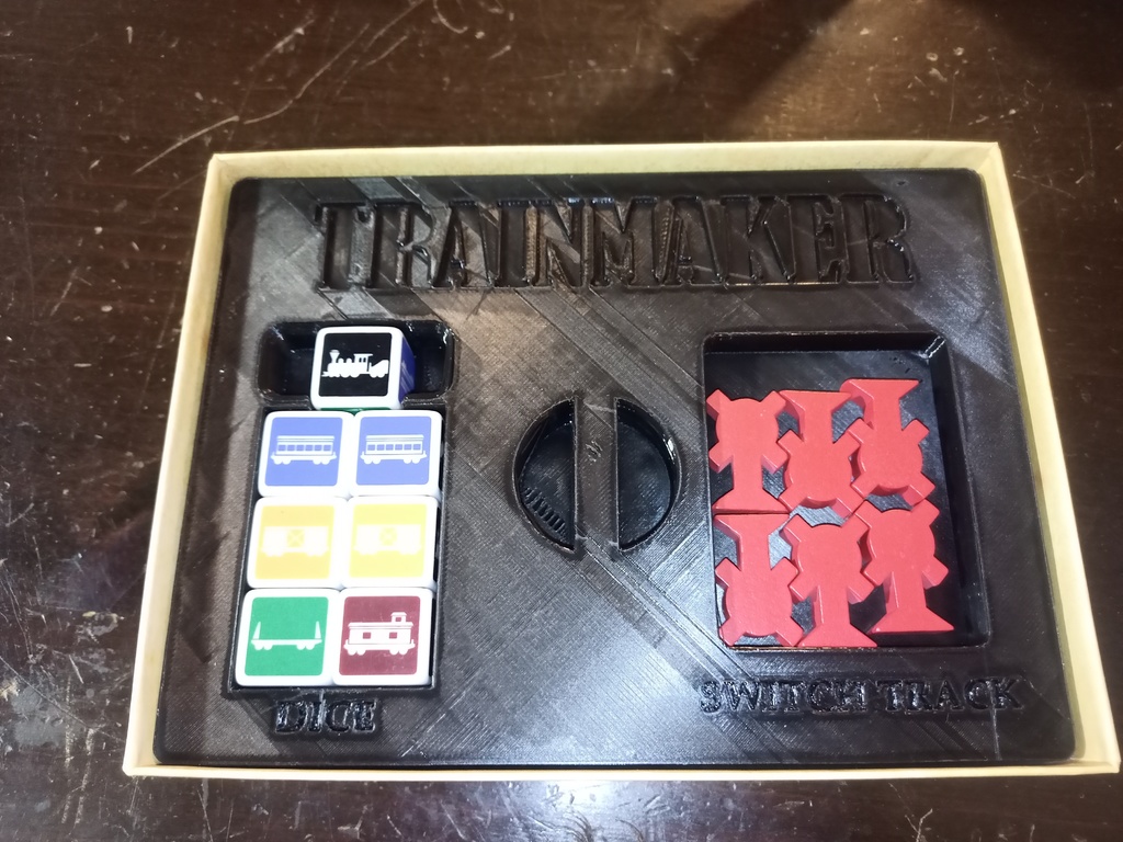 Trainmaker Dice Game Box Insert