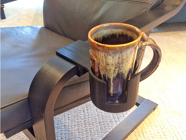 Ikea Poang Chair Cup Holder By Kingmiwok Thingiverse