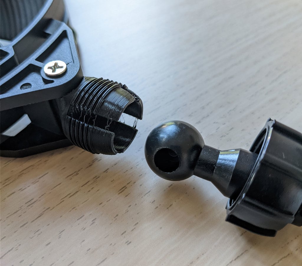 ball joint adapter for pc fan mount with suction cup 