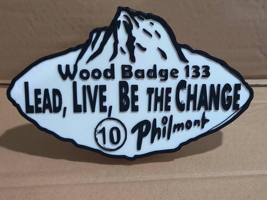 Wood Badge 133 Hitch Cover