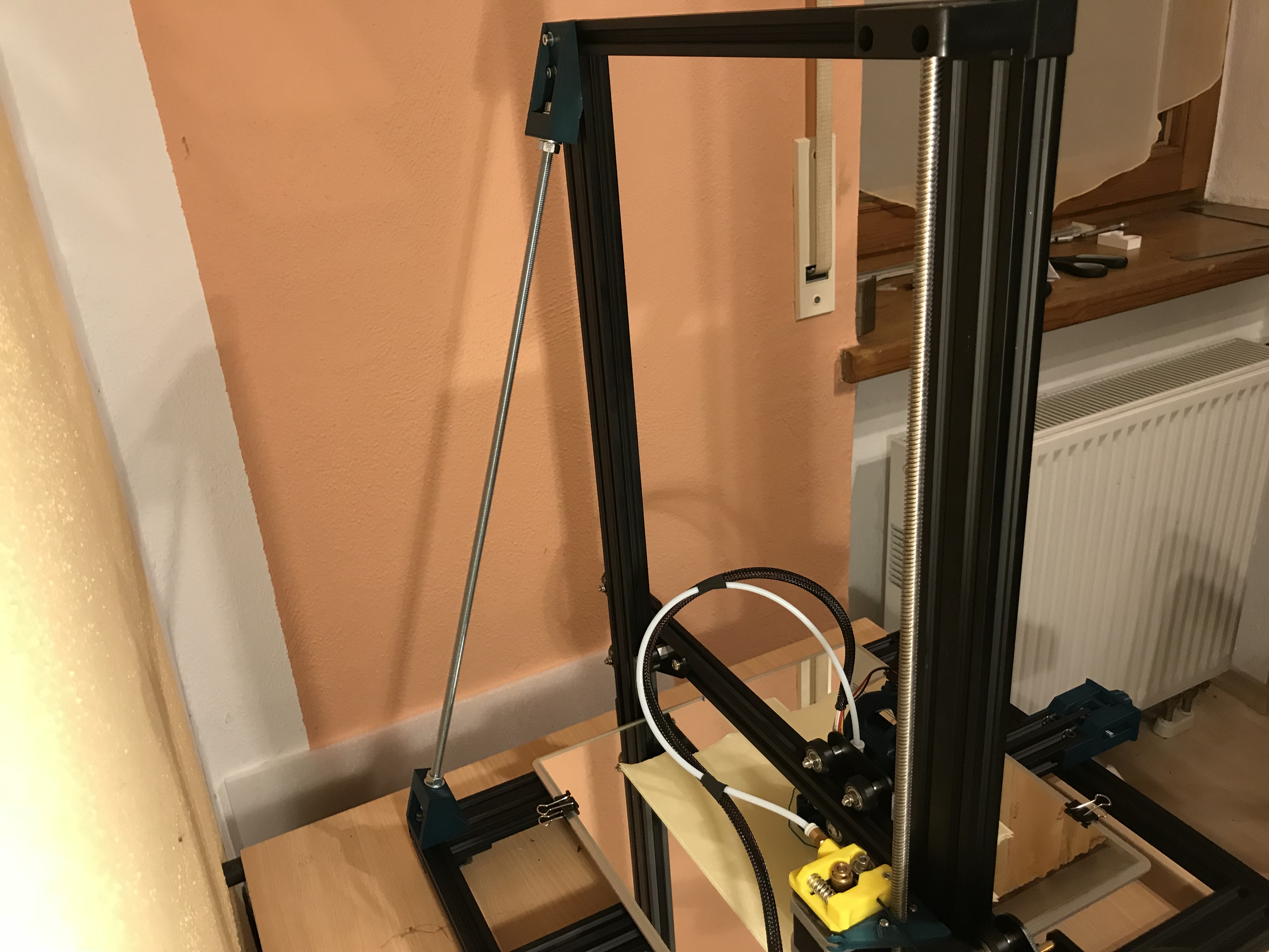 Creality CR-10 frame stiffening, frame reinforcement