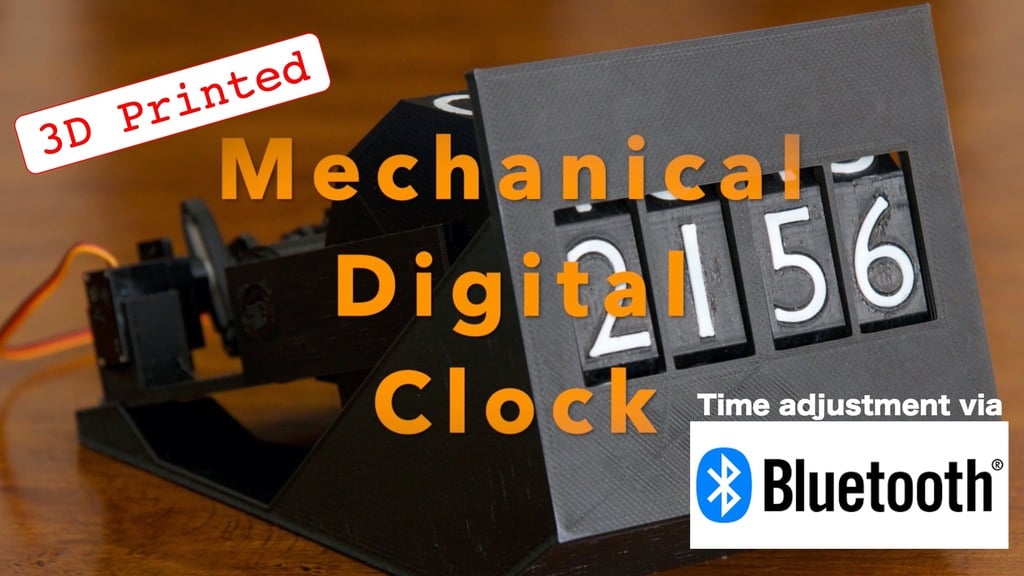 Mechanical digital clock
