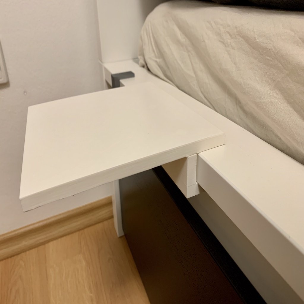 IKEA MALM bed small table